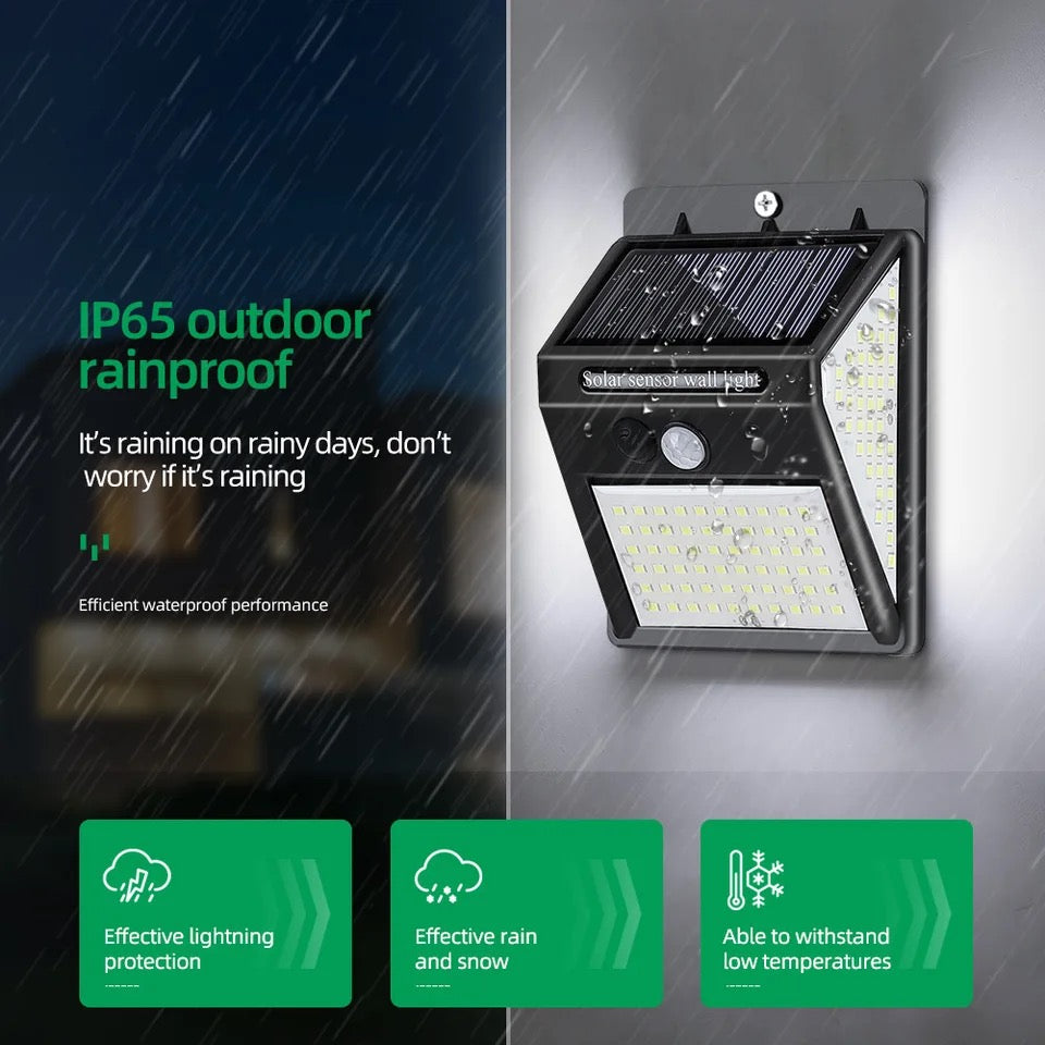 Set 10 x Lampi solare de perete cu iluminare continua si lumina 20 leduri