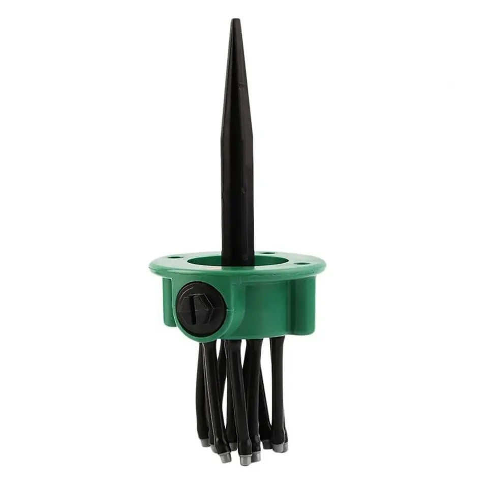 Aspersor Multifunctional De Gradina , 360 Grade, Cu 12 Tuburi Flexibile