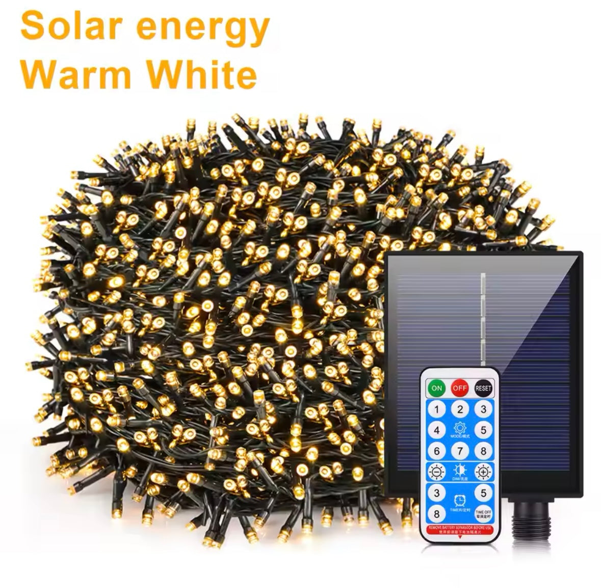 Instalatie LED cu panou solar si controler, IP44
