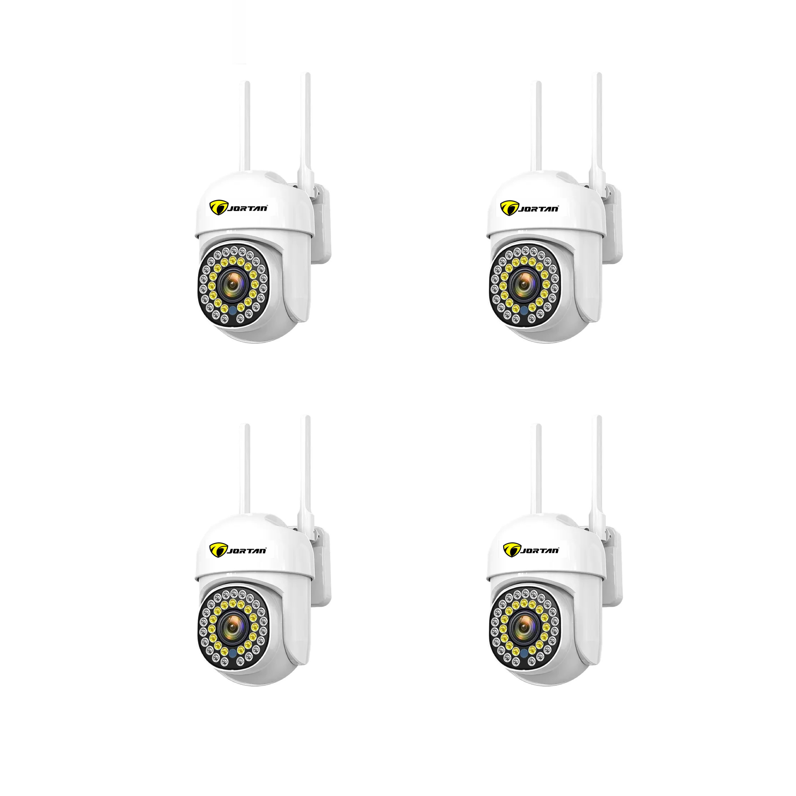Set 4 X Camere de supraveghere, 4 X Carduri 32GB, Smart IP, Jortan