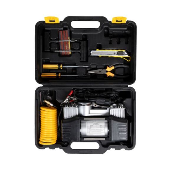 Kit pana auto, Compresor auto 2 cilindri