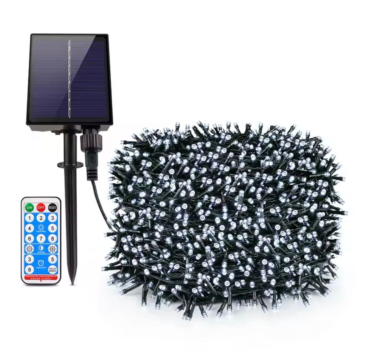 Instalatie LED cu panou solar si controler, IP44