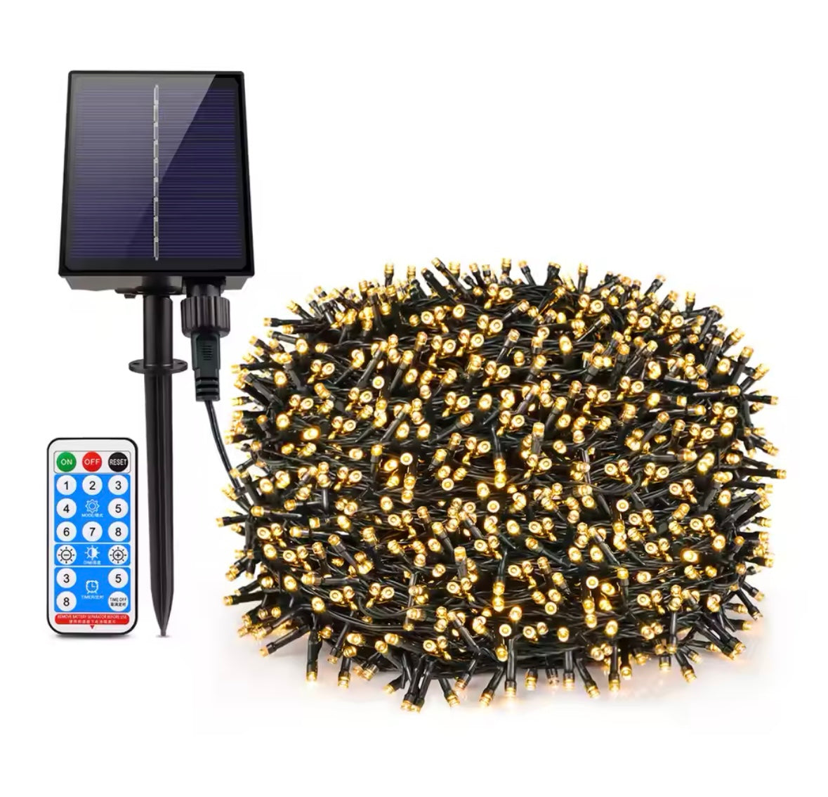 Instalatie LED cu panou solar si controler, IP44