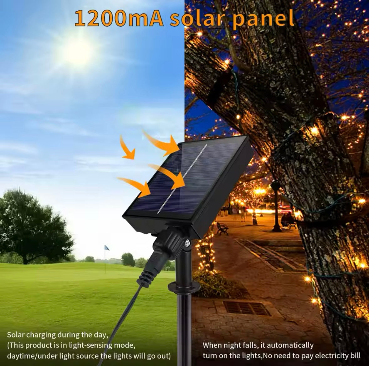 Instalatie LED cu panou solar si controler, IP44