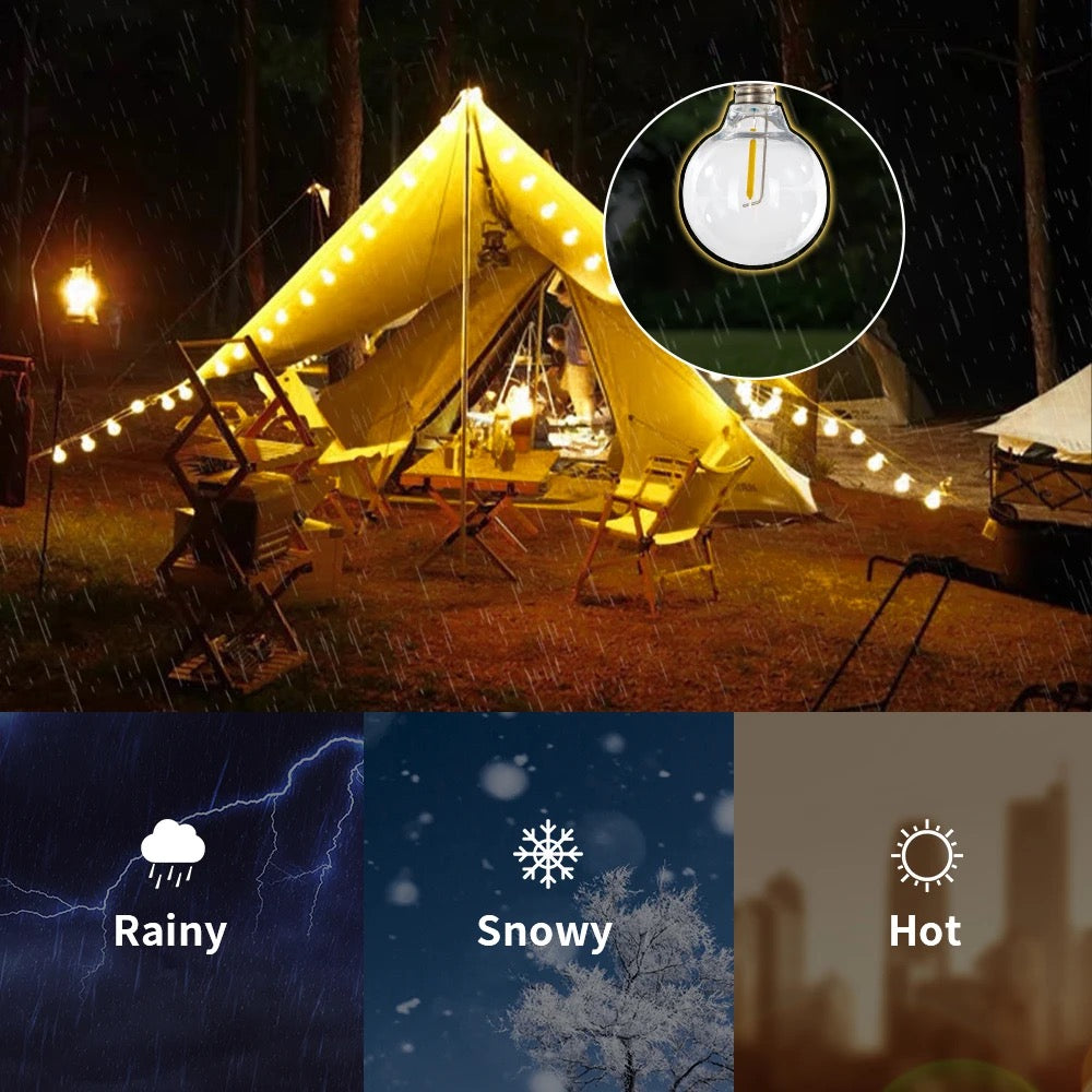 Ghirlanda luminoasa solara 10 M cu 10 BECURI LED IP45