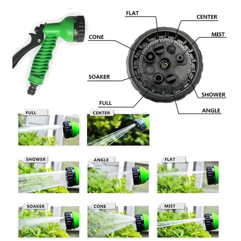 Furtun Extensibil de Gradina, 60/40/30/22.5/15m cu Pistol de udat Magic Hose