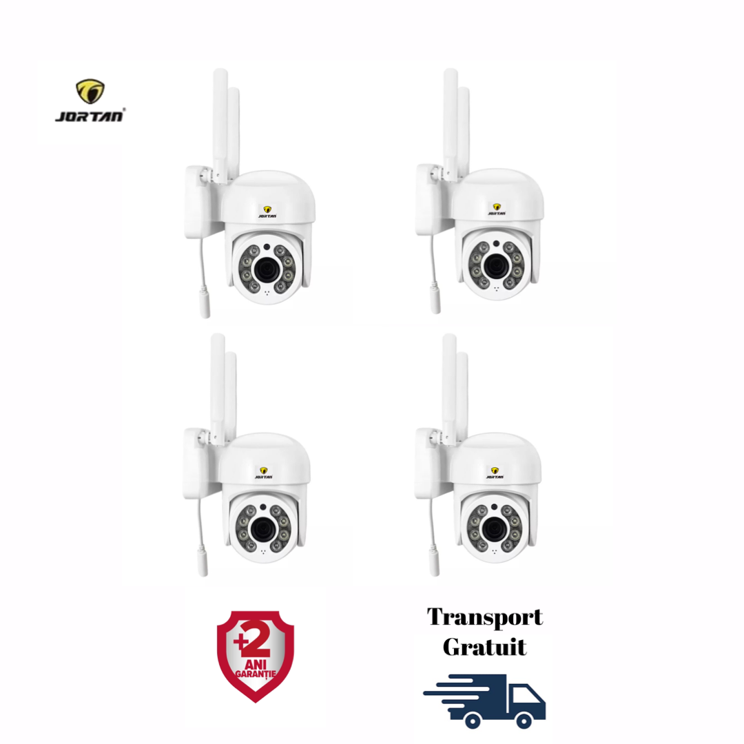 Set 4 X Camere de supraveghere, Smart IP, Jortan
