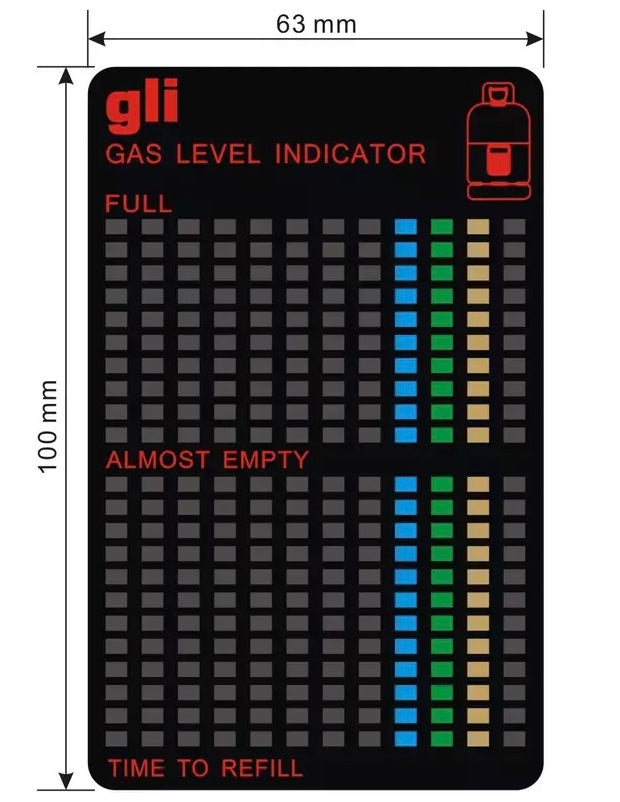 Set 3 x Indicator nivel gaz