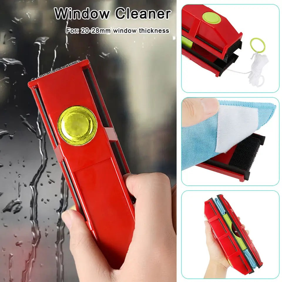 Stergator Magnetic Dublu pentru Curatarea Geamurilor la Interior/Exterior
