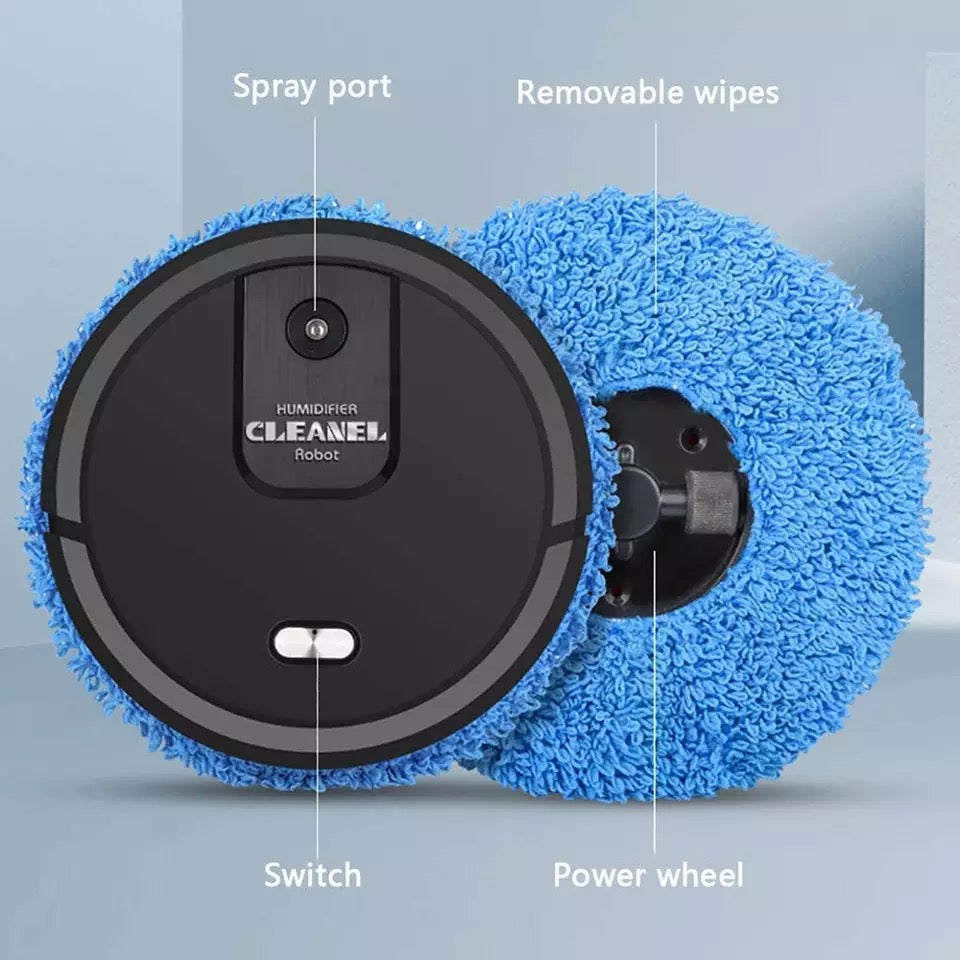 Robot Curatenie Smart Mop cu functie de Umidifcator 2 Lavete din Microfibra incluse