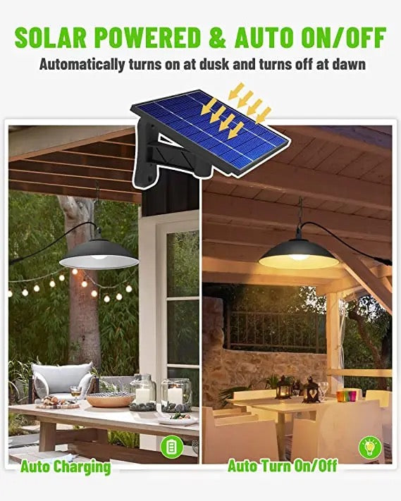 Set panou solar cu 2 becuri LED cu aplica, telecomanda, 50W