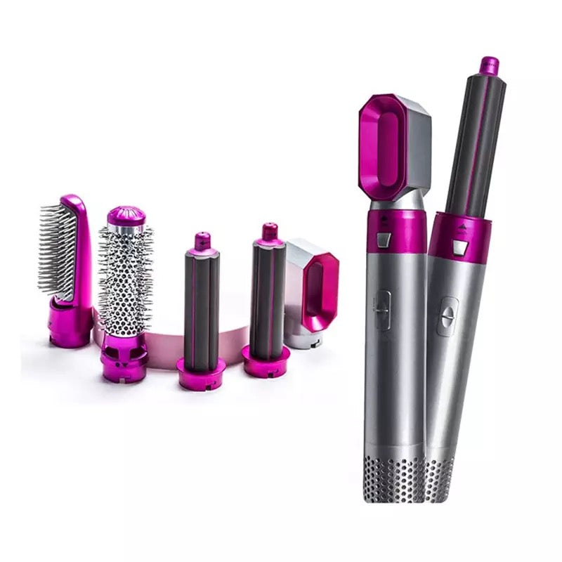 Perie de Par 5 in 1 Multifunctionala Hot Air Styler , Multiple Accesorii incluse