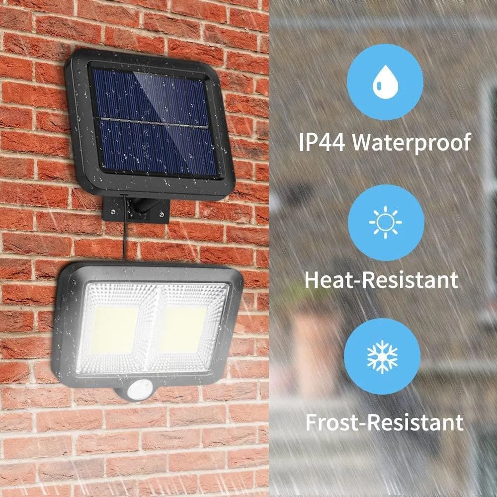 Proiector solar SL-F108 COB senzor de lumina si miscare, negru ip 44