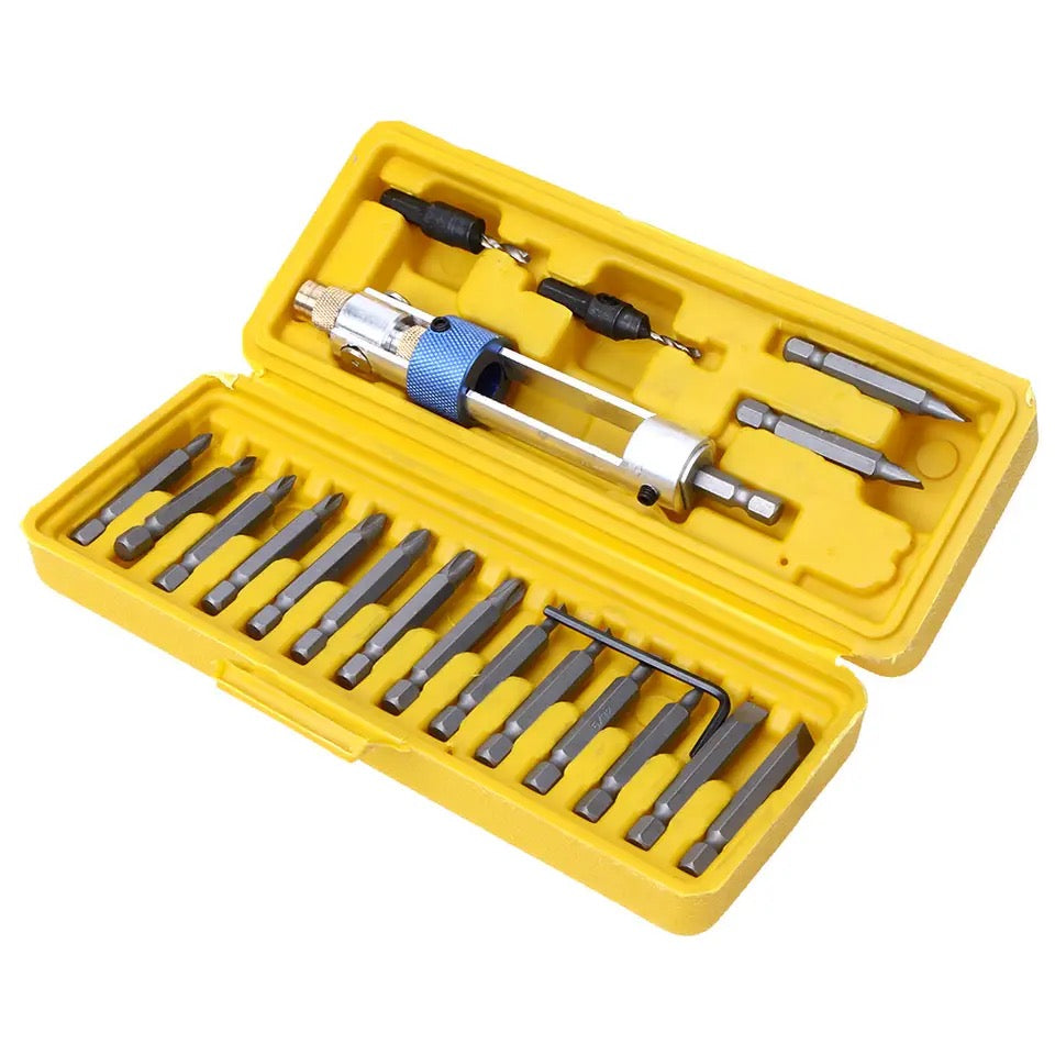 Set Biti si Adaptor Bormasina 20 piese Half Time