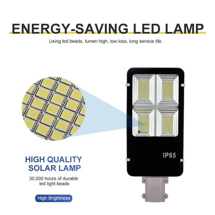 Lampa solara stradala LED, Jortan, 300W