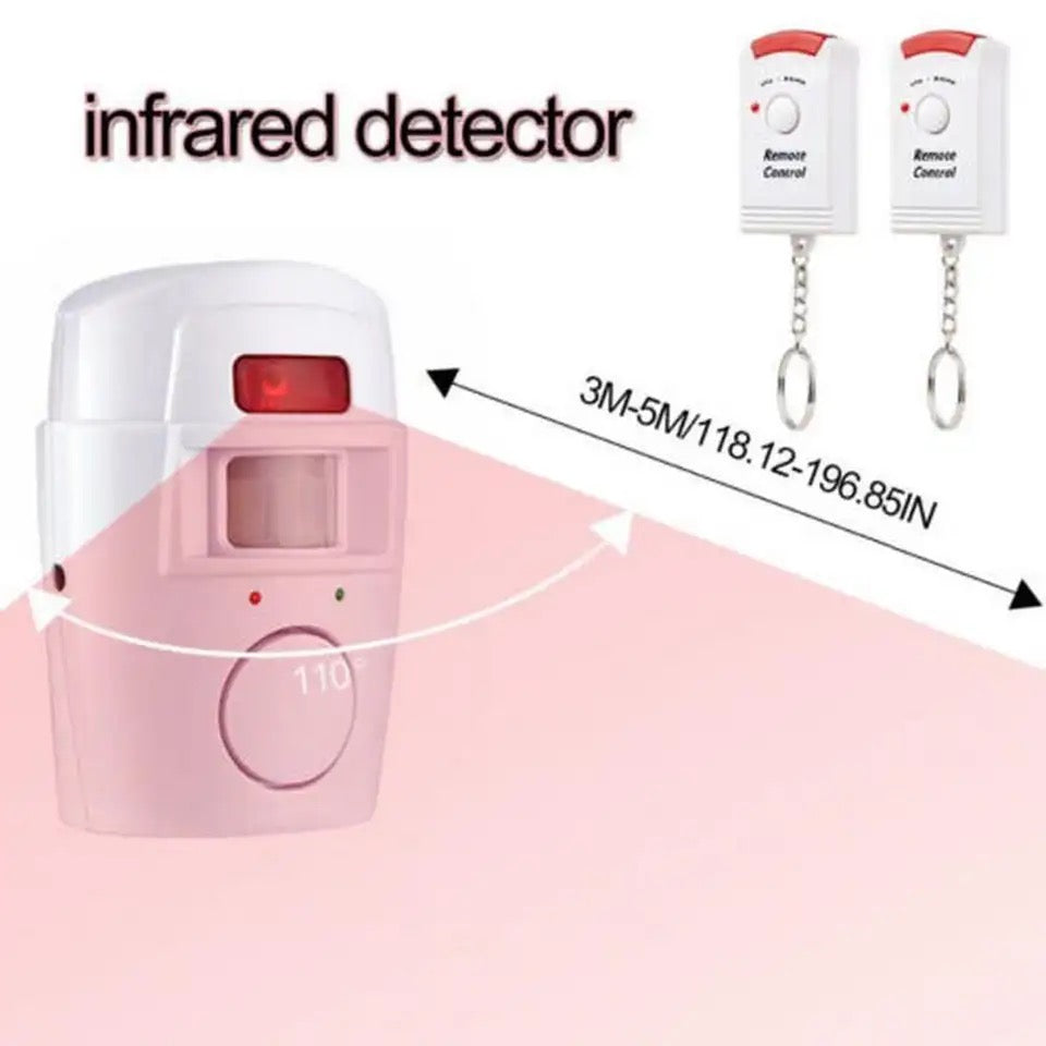 Alarma wireless cu 2 telecomenzi si senzor de miscare cu infrarosu