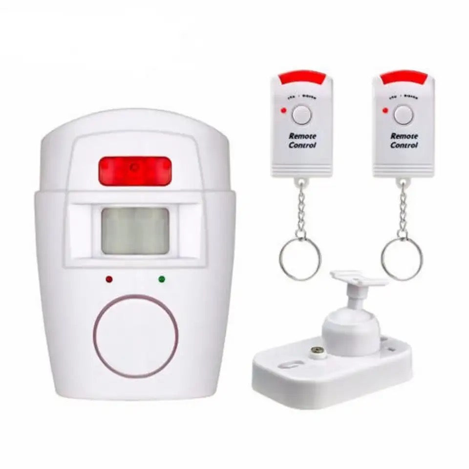 Alarma wireless cu 2 telecomenzi si senzor de miscare cu infrarosu
