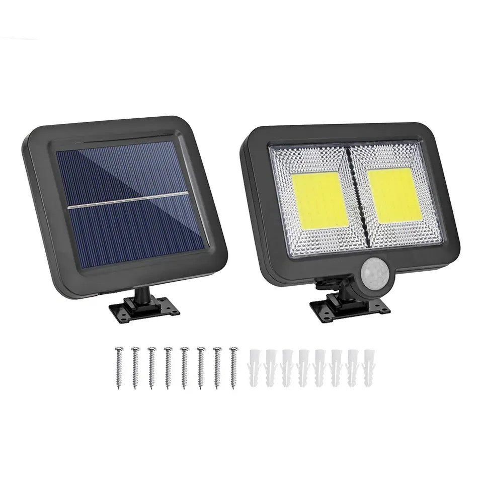 Proiector solar SL-F108 COB senzor de lumina si miscare, negru ip 44