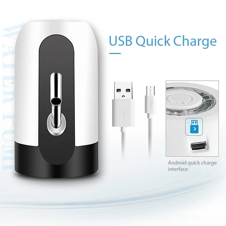 Pompa pentru bidon electrica, dozator, dispenser apa de baut, uz casnic, incarcare USB, AquaZen