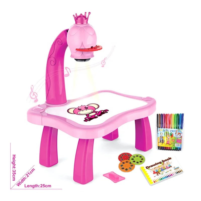 Tabla de desenat cu proiector holografic 3 diapozitive
