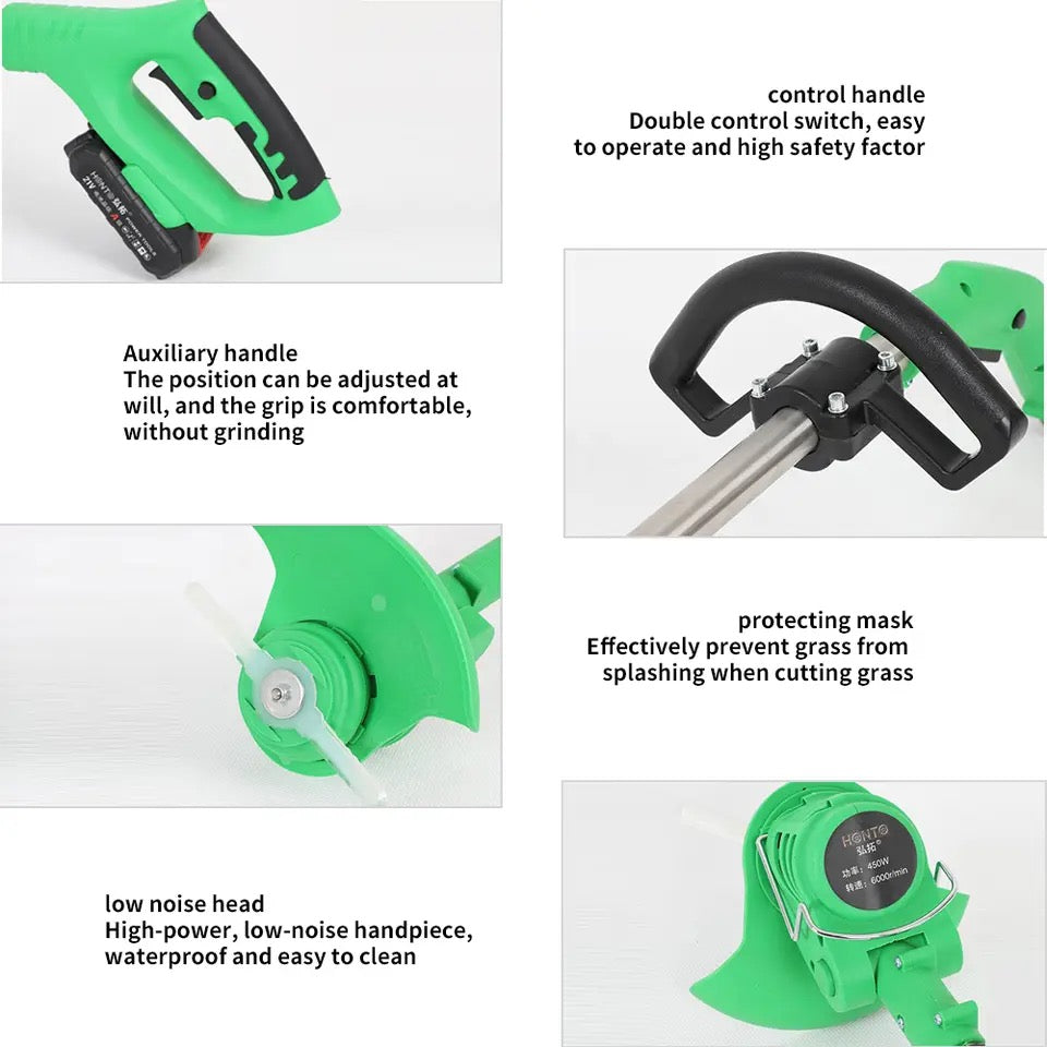 Motocoasa electrica cu 2 Acumulatori, 48V, Autonomie 4 ore 13000 MAH