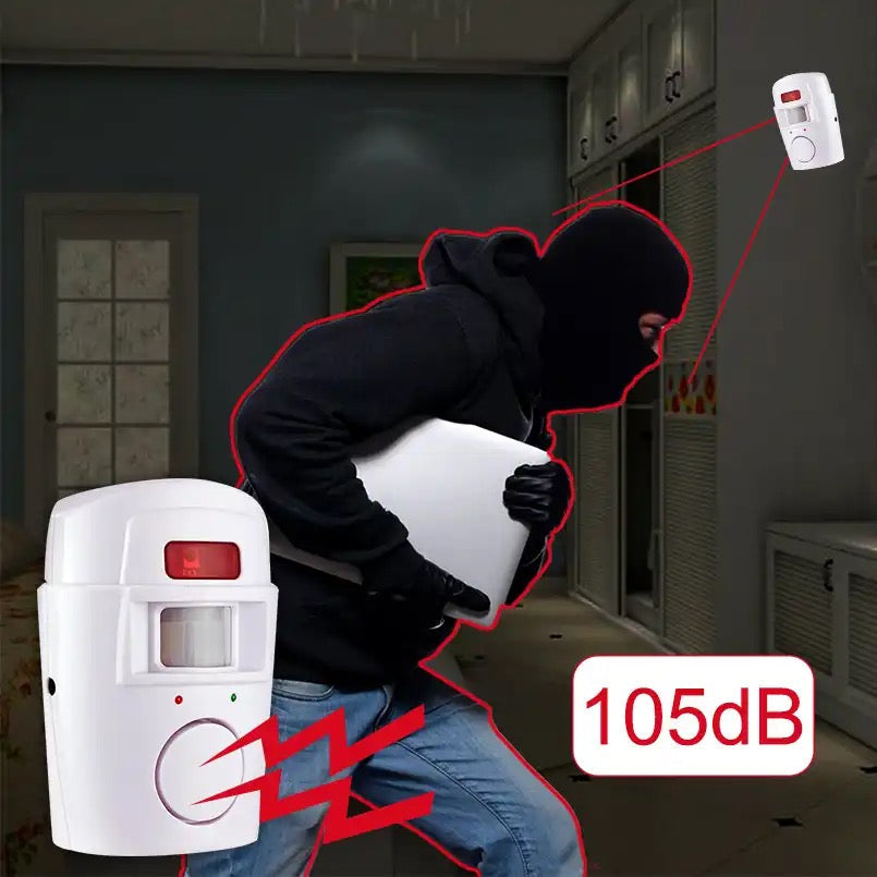 Alarma wireless cu 2 telecomenzi si senzor de miscare cu infrarosu