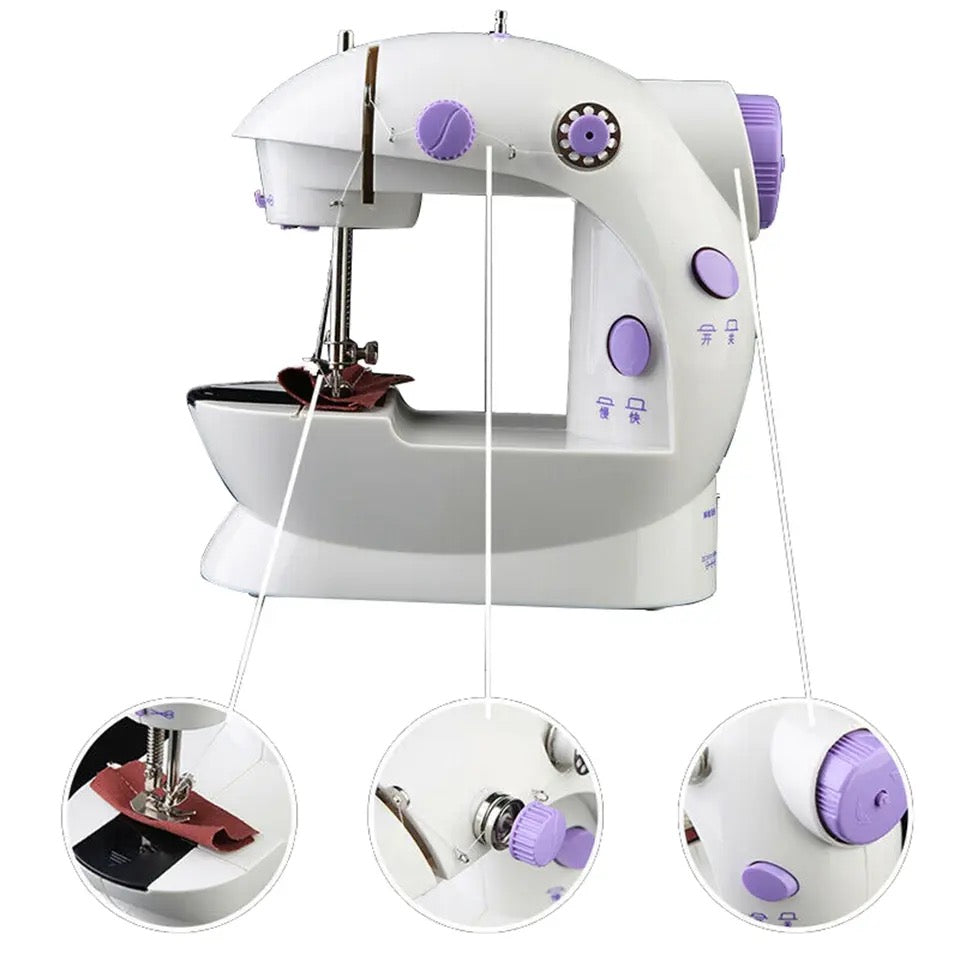 Mini masina de cusut electrica cu pedala + Accesorii