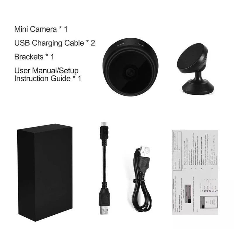 Camera video Wi-Fi 1080p HD, unghi 150, NightVision, Senzor de miscare