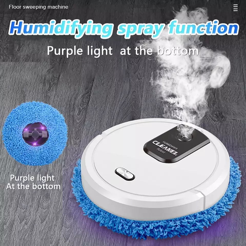 Robot Curatenie Smart Mop cu functie de Umidifcator 2 Lavete din Microfibra incluse