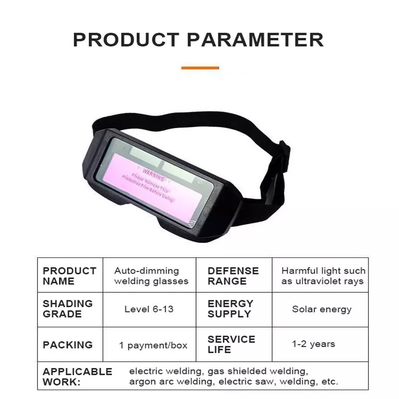Ochelari protectie sudura cu display LCD cristale lichide auto-intunecare