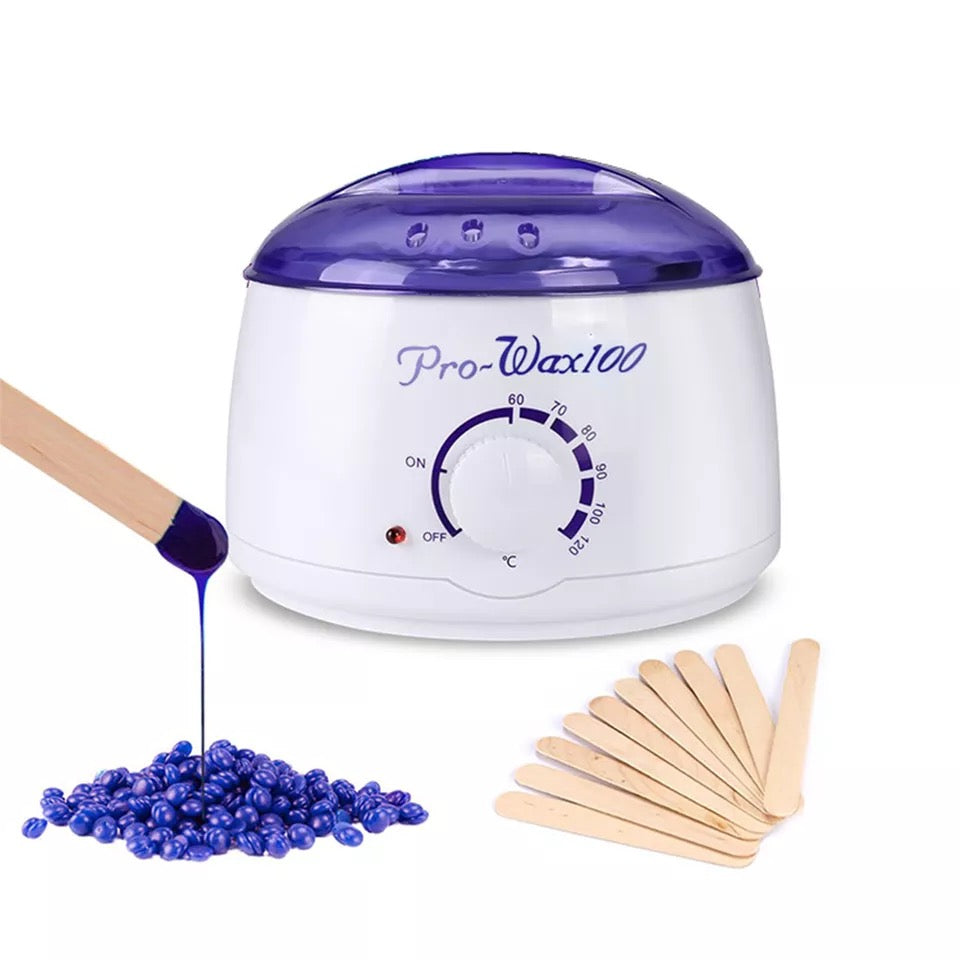 Kit epilare: Incalzitor de ceara + Spatule + Ceara elastica