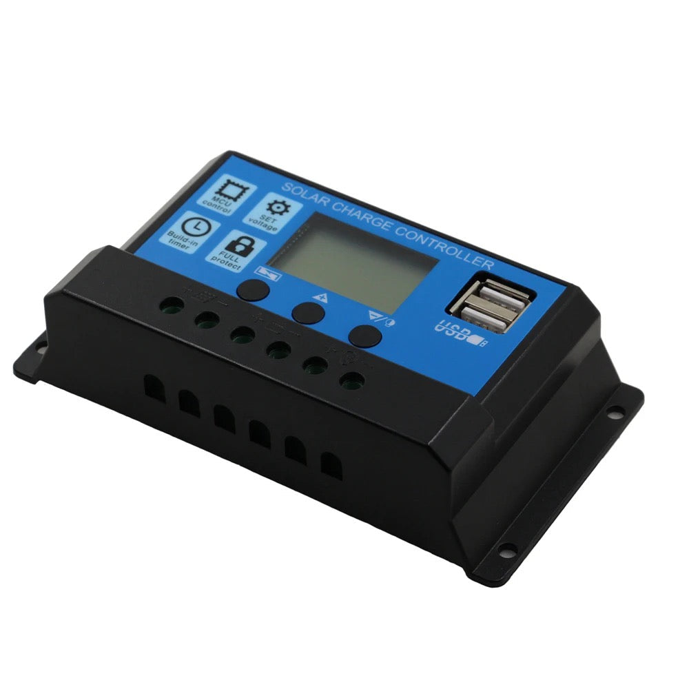 Controler pentru panou solar,regulator, 20A, 12V/24V, display LCD si 2 porturi USB