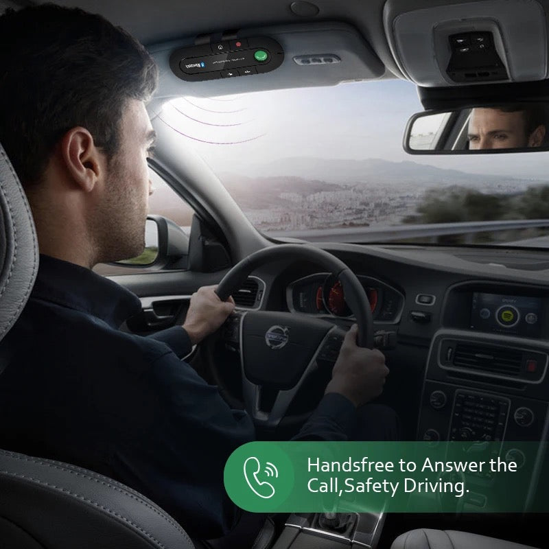 Car Kit Bluetooth cu Sistem Handsfree Pentru Apeluri Telefonice