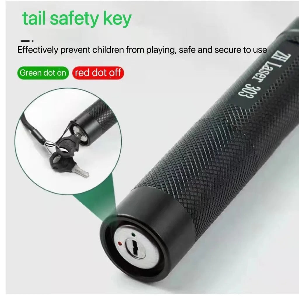 Laser 3D verde cu 3 fascicule. Raza de lumina 10 km