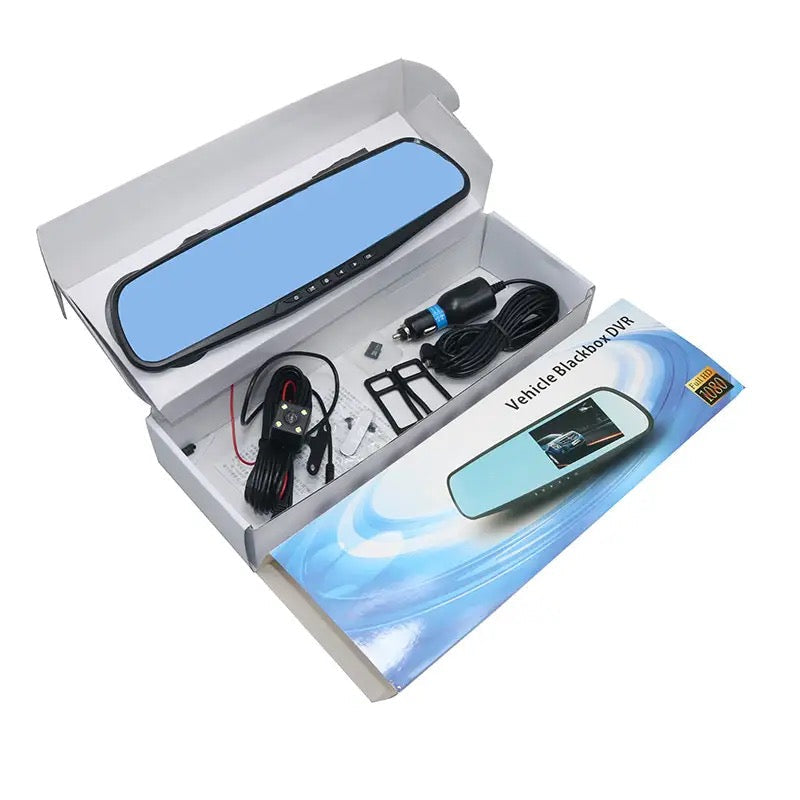 Oglinda DVR, Retrovizoare Auto cu Camera fata/spate, inregistrare Full HD