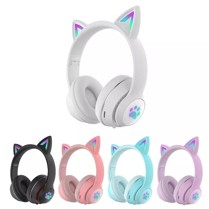 Casti WIRELESS Pliable Cu Urechi De PISICA