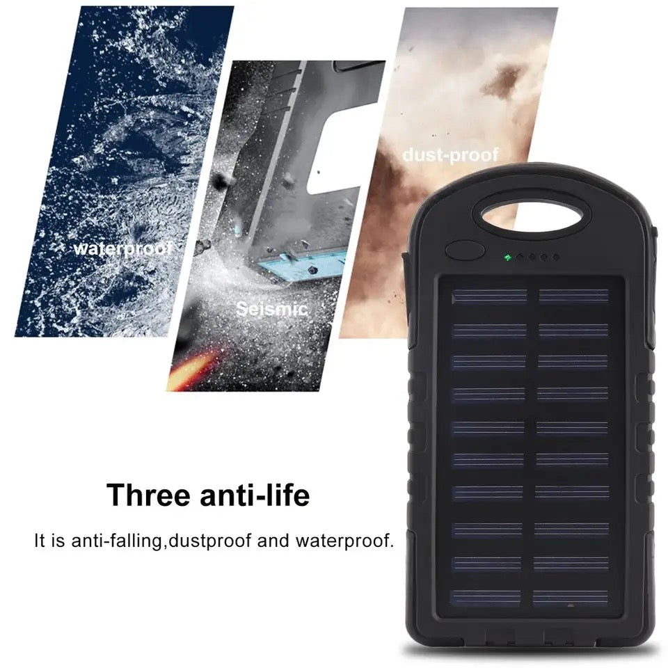 Baterie externa cu incarcare solara, PowerBank, ES500, 5000mAh