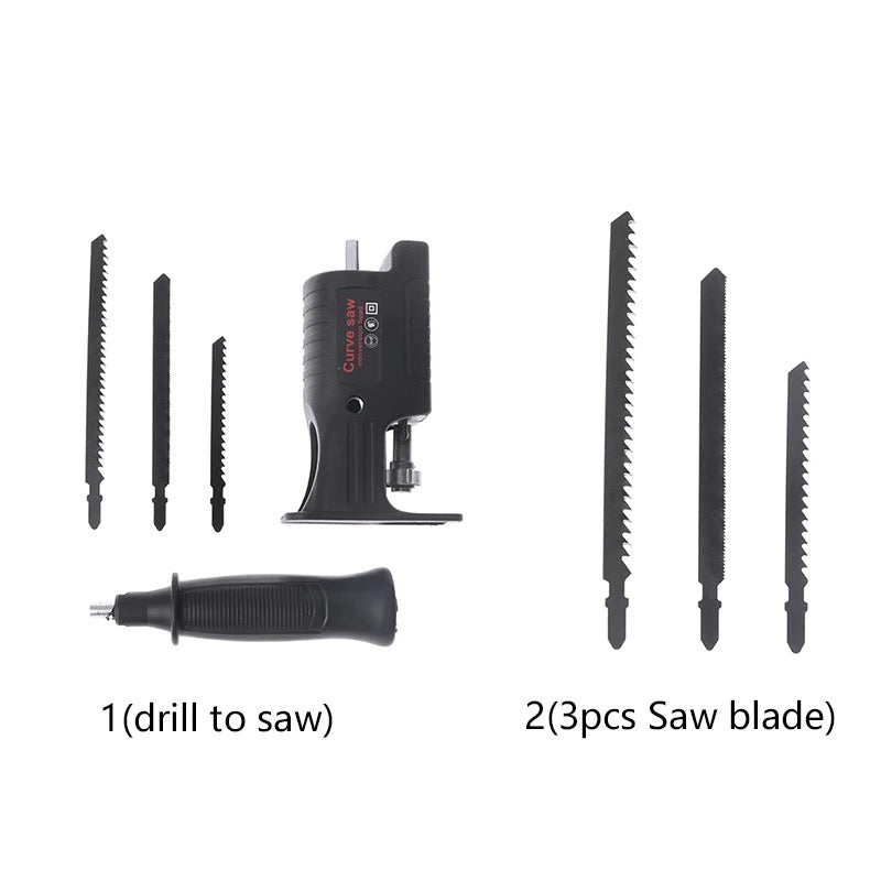 ADAPTOR DE FIERASTRAU LANCE PENTRU BORMASINA ELECTRICA, MULTIFUNCTIONAL, PORTABIL, CU 3 LAME