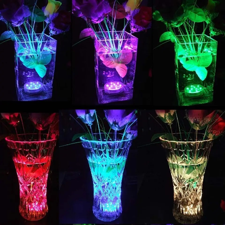 Set 4 lampi LED RGB, pentru Piscina cu telecomanda, rezistente la apa
