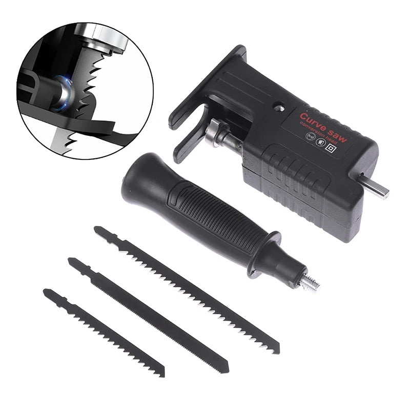 ADAPTOR DE FIERASTRAU LANCE PENTRU BORMASINA ELECTRICA, MULTIFUNCTIONAL, PORTABIL, CU 3 LAME