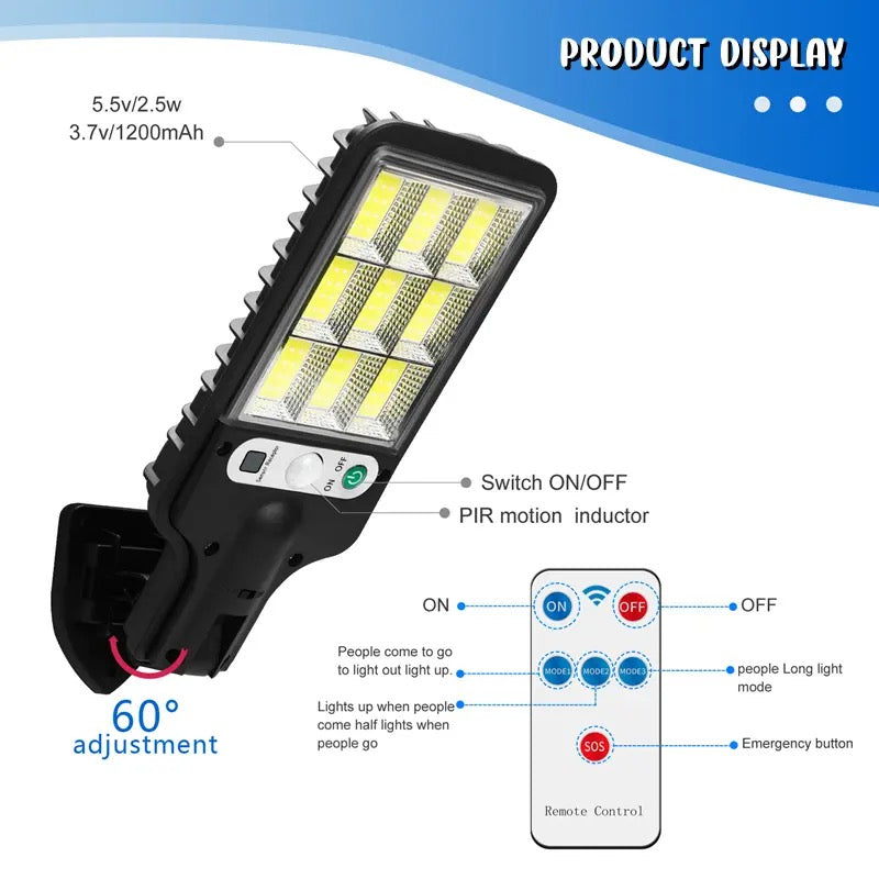 Set 5 x Lampi solare de exterior, rezistentă la apă, cu 3 Moduri de iluminare