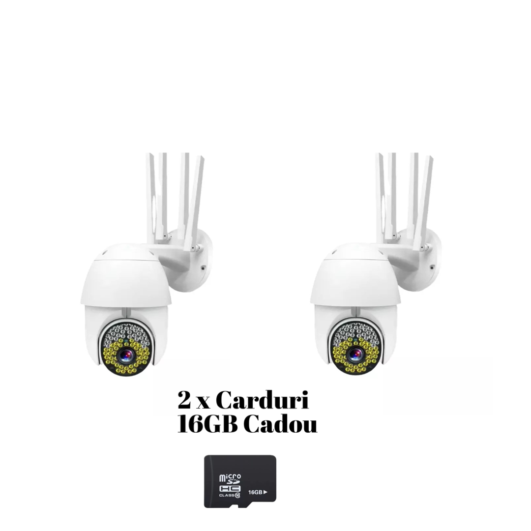 Set 2 X Camere de supraveghere, Smart IP, Jortan