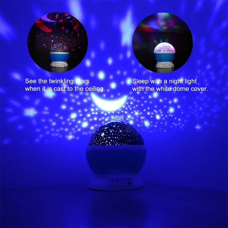 Proiector stelute Star Master, 4 x LED, USB, functie rotatie