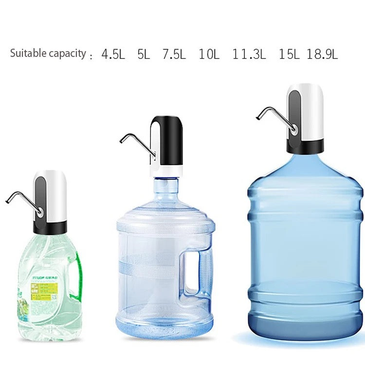 Pompa pentru bidon electrica, dozator, dispenser apa de baut, uz casnic, incarcare USB, AquaZen