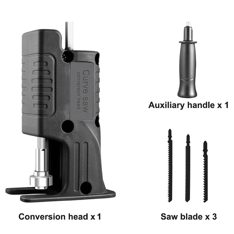 ADAPTOR DE FIERASTRAU LANCE PENTRU BORMASINA ELECTRICA, MULTIFUNCTIONAL, PORTABIL, CU 3 LAME