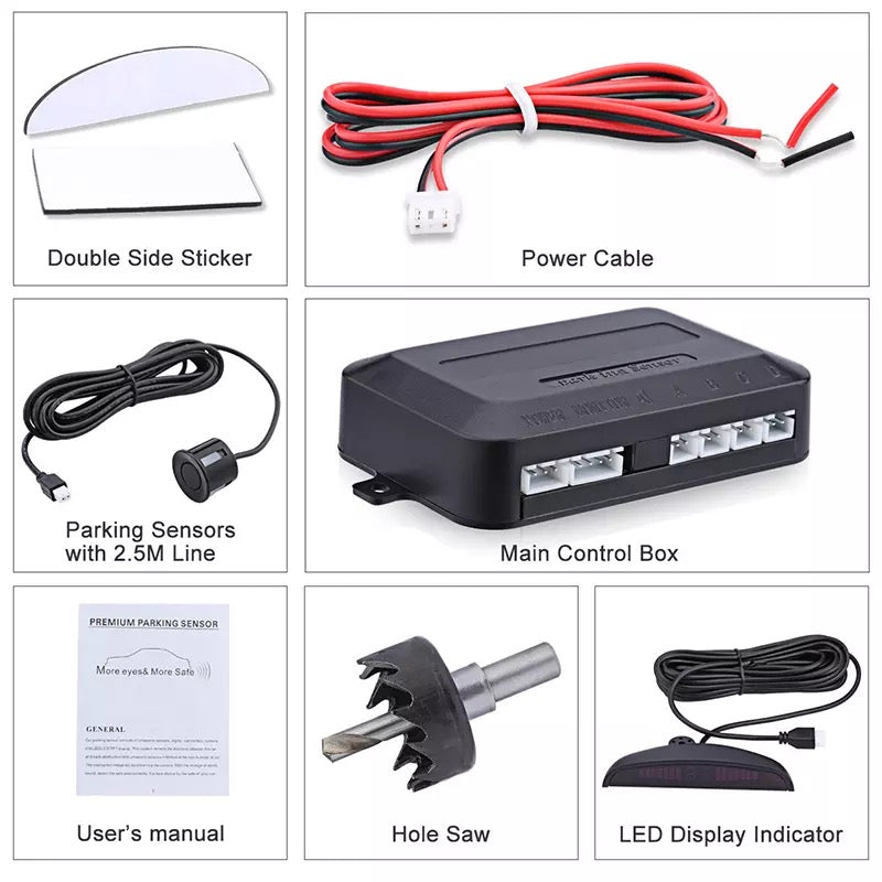 Set 4 Senzori de Parcare cu Display Led