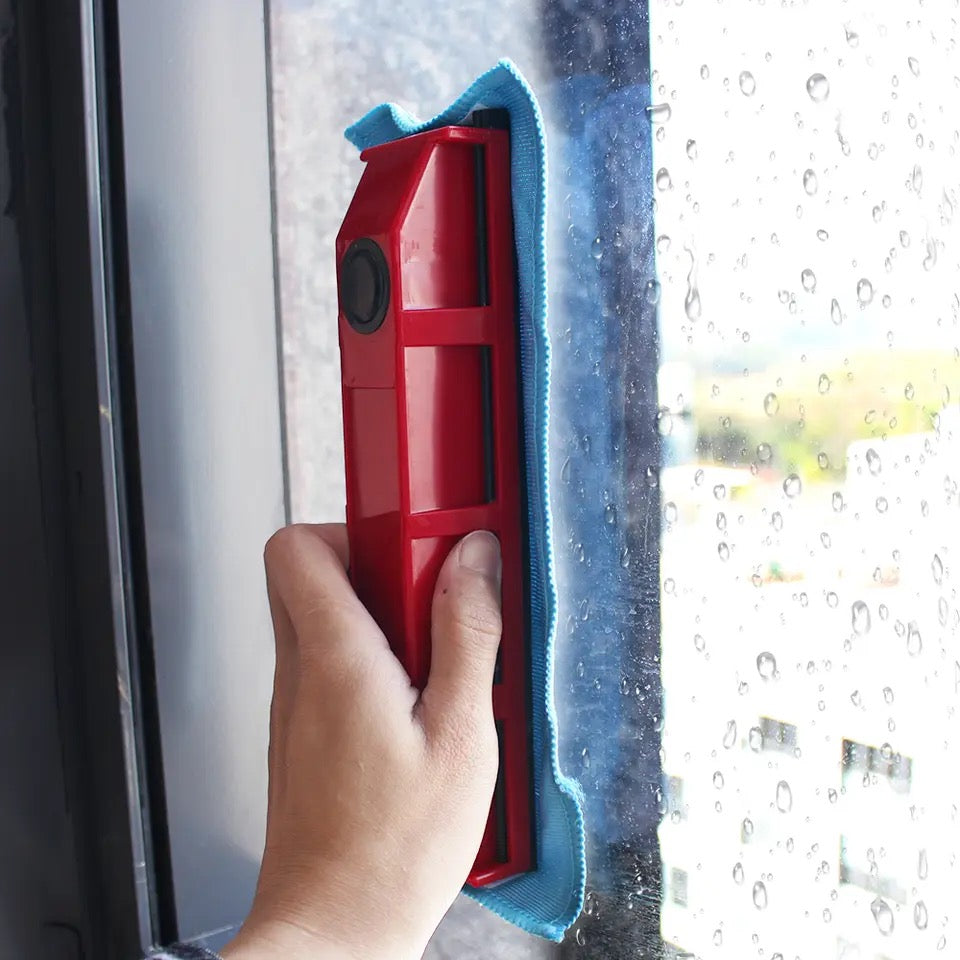 Stergator Magnetic Dublu pentru Curatarea Geamurilor la Interior/Exterior