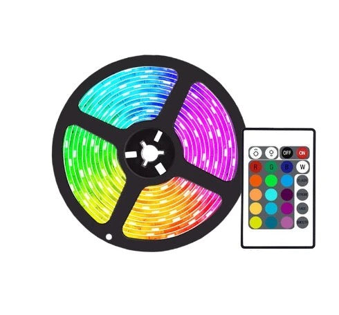 Set 3 X Banda Led Rgb Multicolor Cu Telecomanda 5 Metri