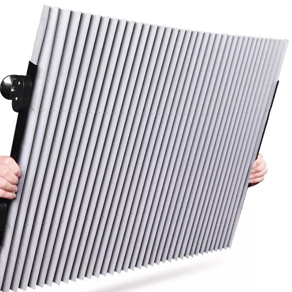 Parasolar Retractabil Parbriz Auto, cu Ventuze, Pliabil 150 x 70 cm Impotriva Razelor UV