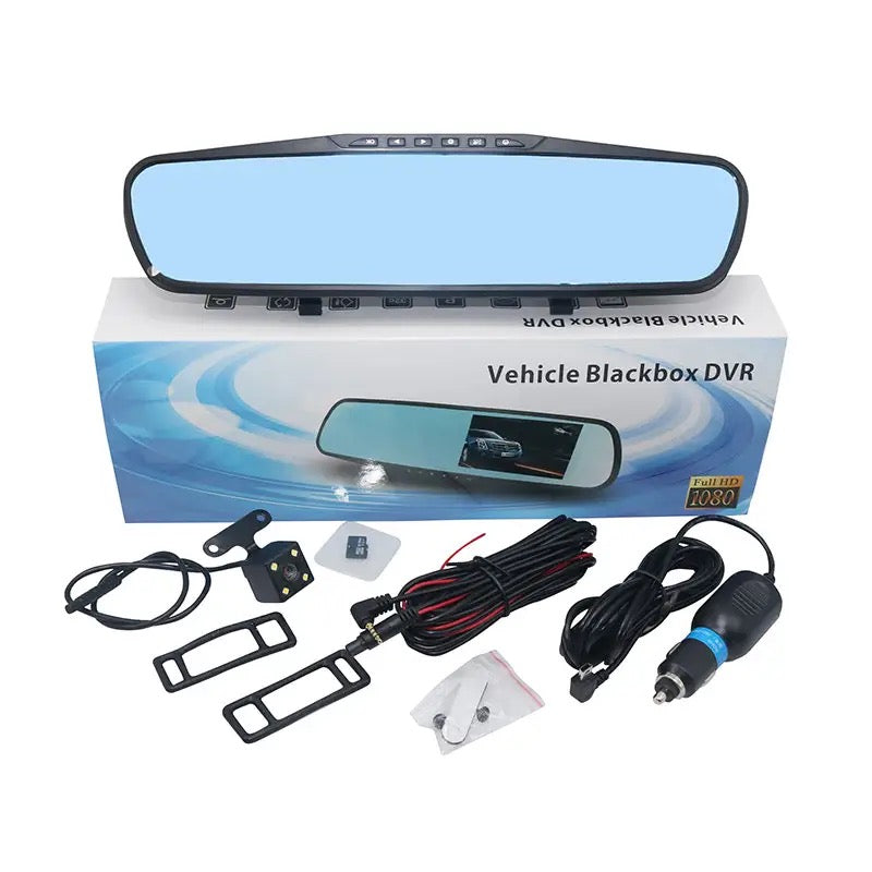 Oglinda DVR, Retrovizoare Auto cu Camera fata/spate, inregistrare Full HD